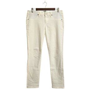 Paige Skyline Ankle Peg in Optic White Maternity Jeans Sz 28